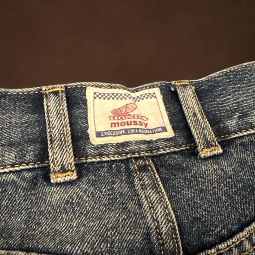 HONDA moussy コラボ ワイドレッグデニム