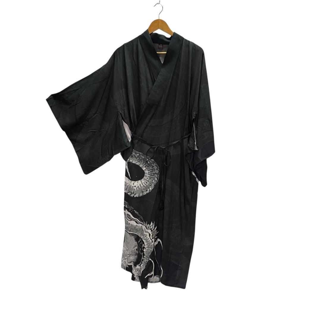 【カヤ】楚々鳥獣UV羽織 ブラック