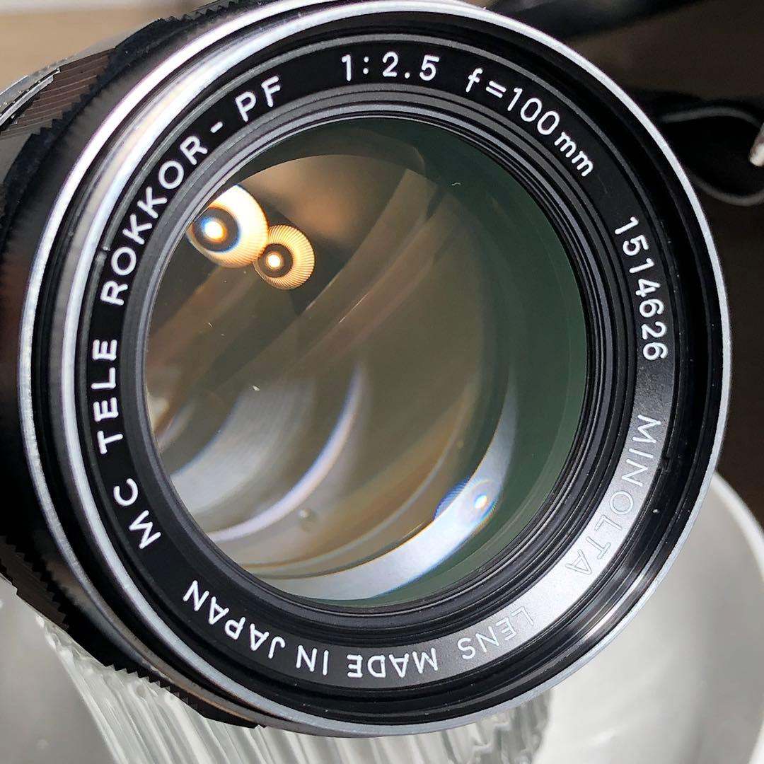 純正付属品付　MINOLTA ROKKOR PF 100mm f2.5