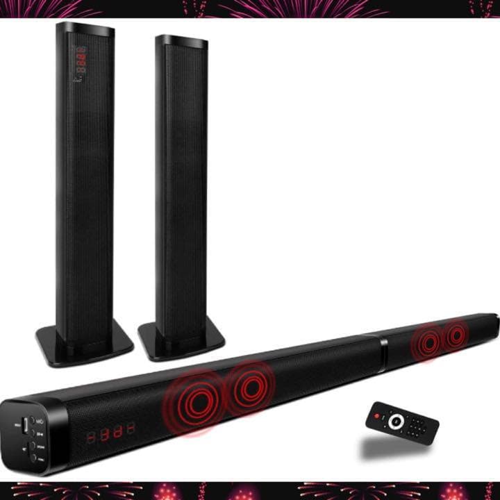 ❤大迫力＆臨場感溢れる3D立体ステレオサラウンド♪❤最新最先端❣サウンドバー