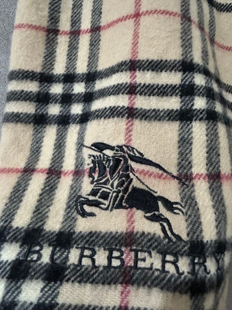 Burberry 大判 ノバチェック 膝掛け マフラーストール