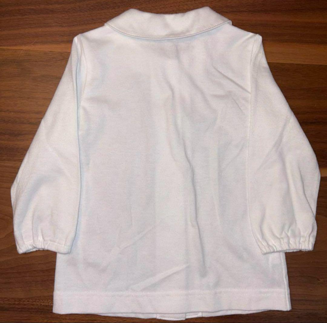 【現行品】familiar ネイビー ワンピース ブラウス 80cm