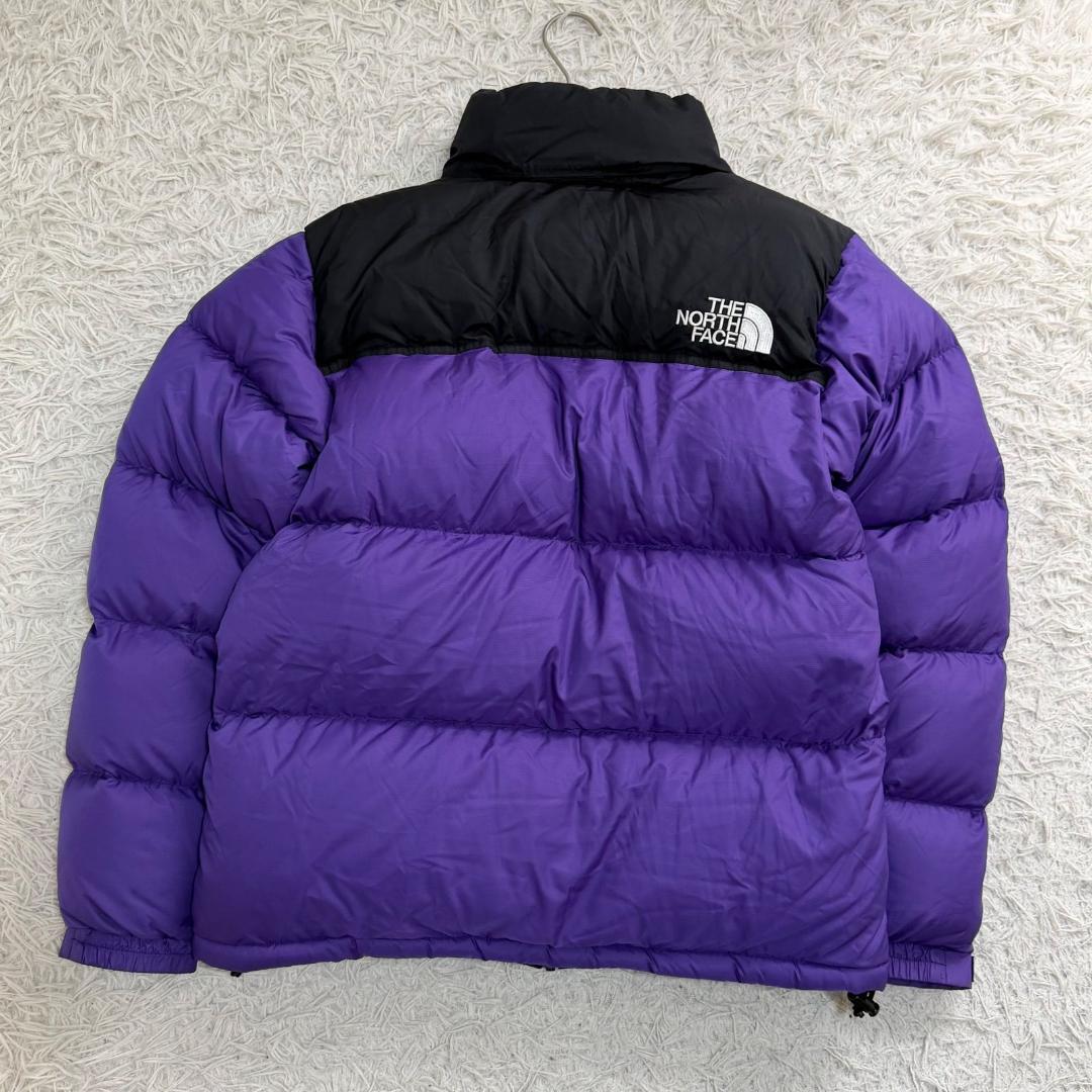 17073✨ノースフェイス L ロゴ刺繍 ヌプシ ダウンジャケット パープル