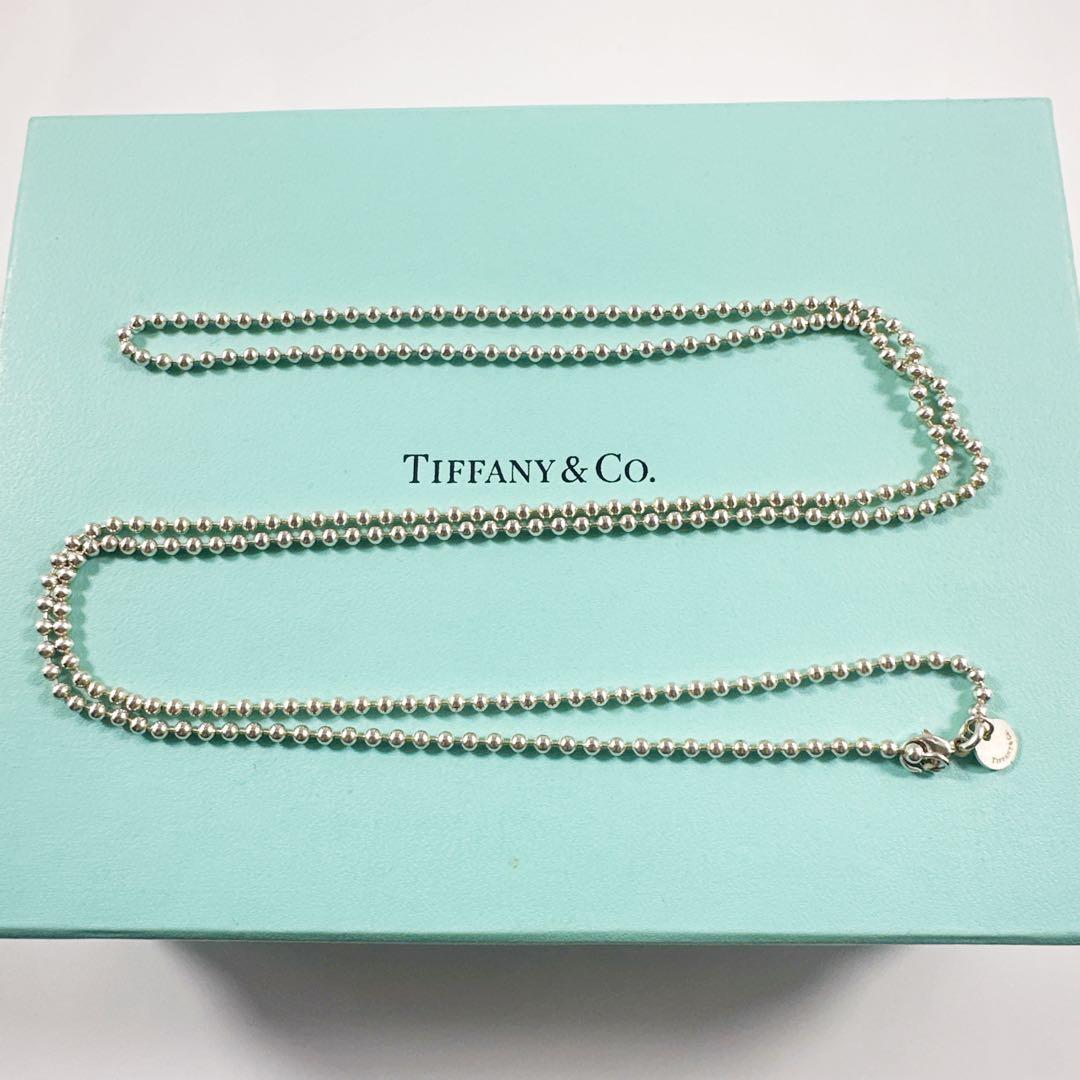 TIFFANY&Co ティファニー ボールチェーン シルバー 純正 約84cm