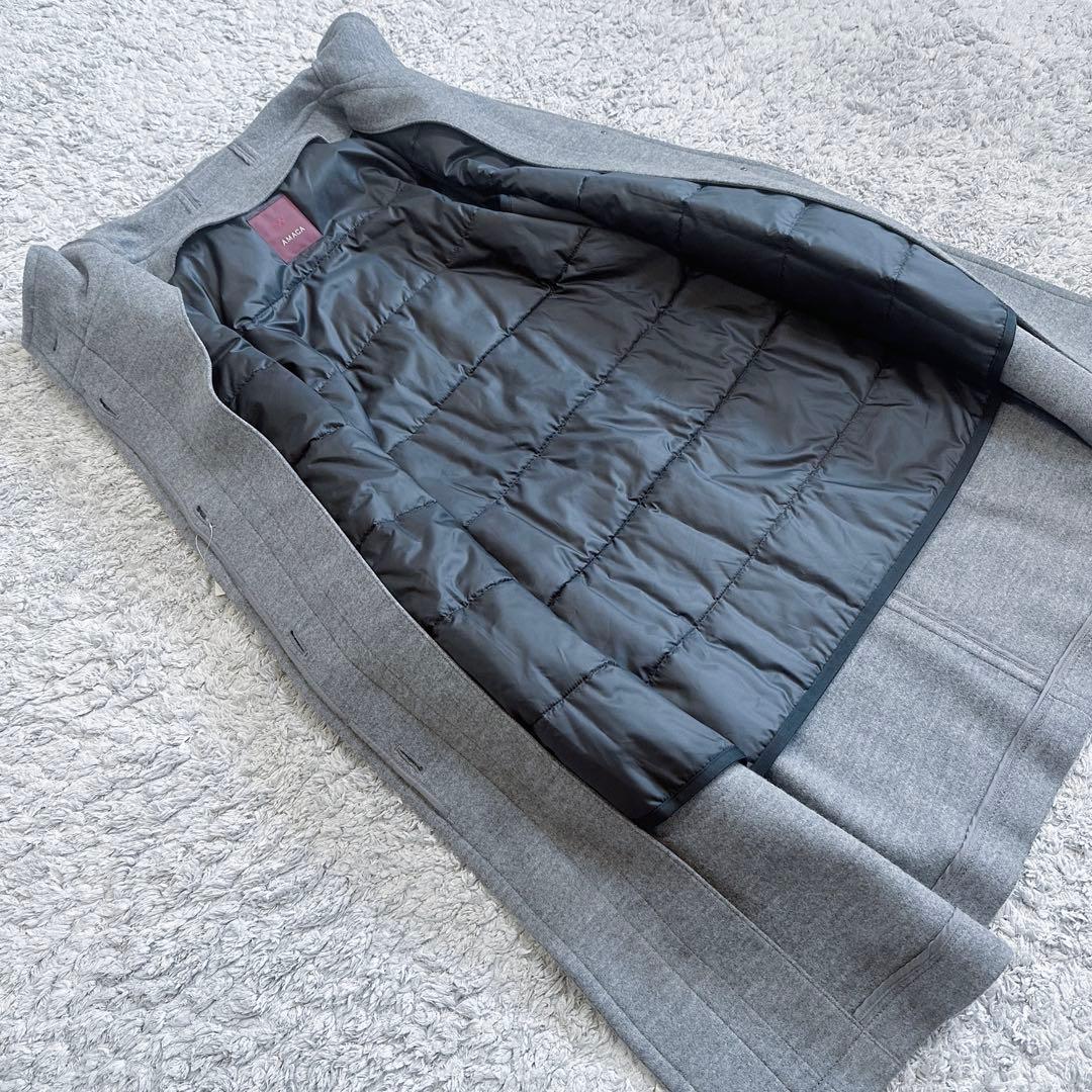 新品•未使用•タグ付き【2way仕様／着脱ライナー】アマカ／比翼ダッフルコート