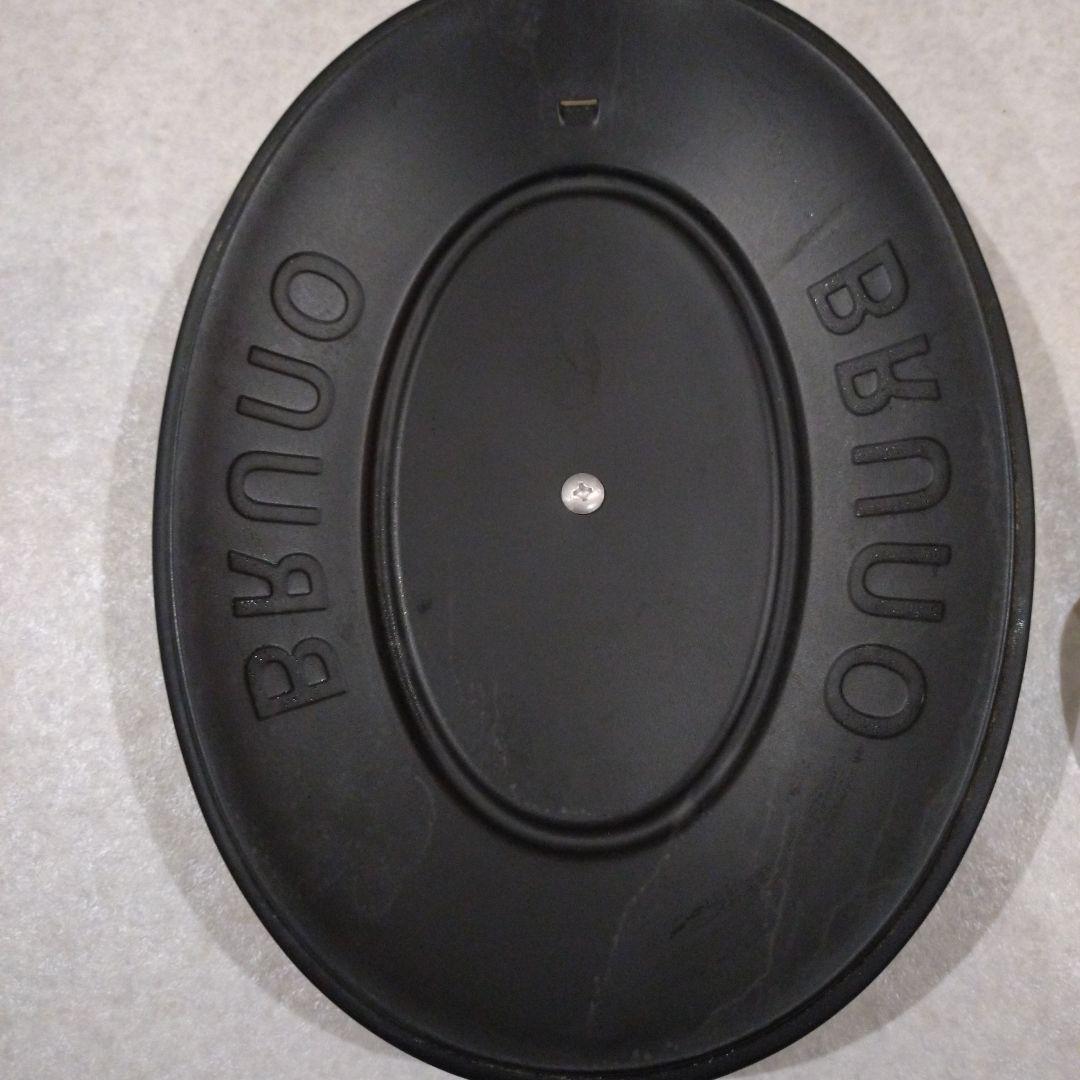 BRUNO オーバルホットプレート ブラック　ホットプレート たこ焼きプレート付