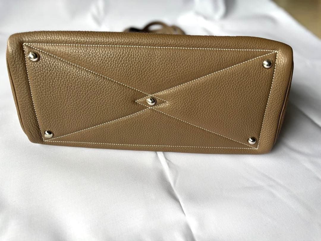 【美品】Hermesエルメスヴィクトリア35エトゥープQ刻⭐︎付属品あり