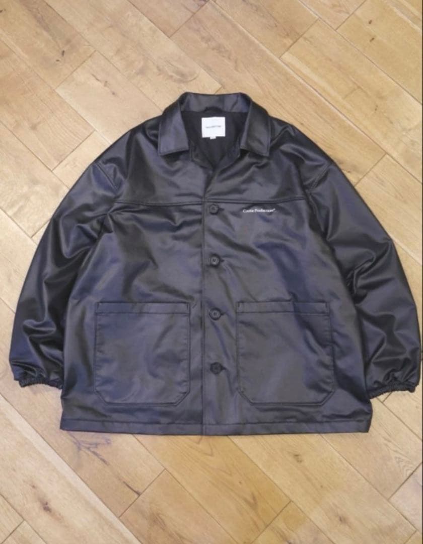 クーティーブラックサテン皮革ジャケット