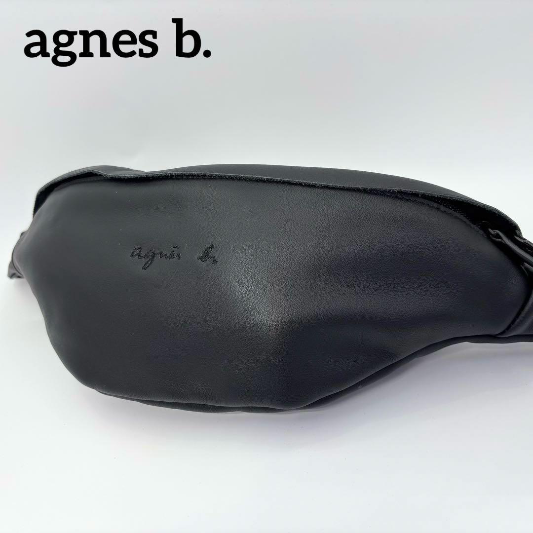 ✨美品✨ アニエスベー PETER レザー ウエストポーチ ブラック