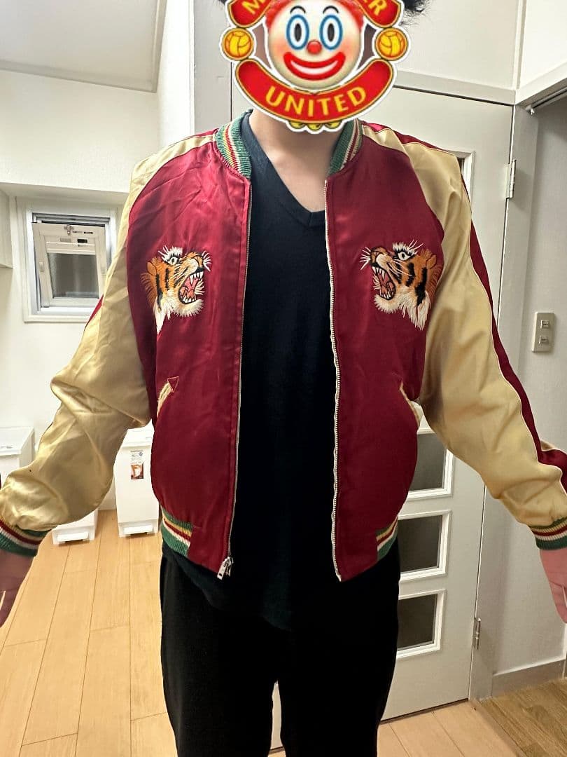 激レア 東洋エンタープライズ　スカジャン 鷹&沖縄MAP柄 ブルーノマーズ着用