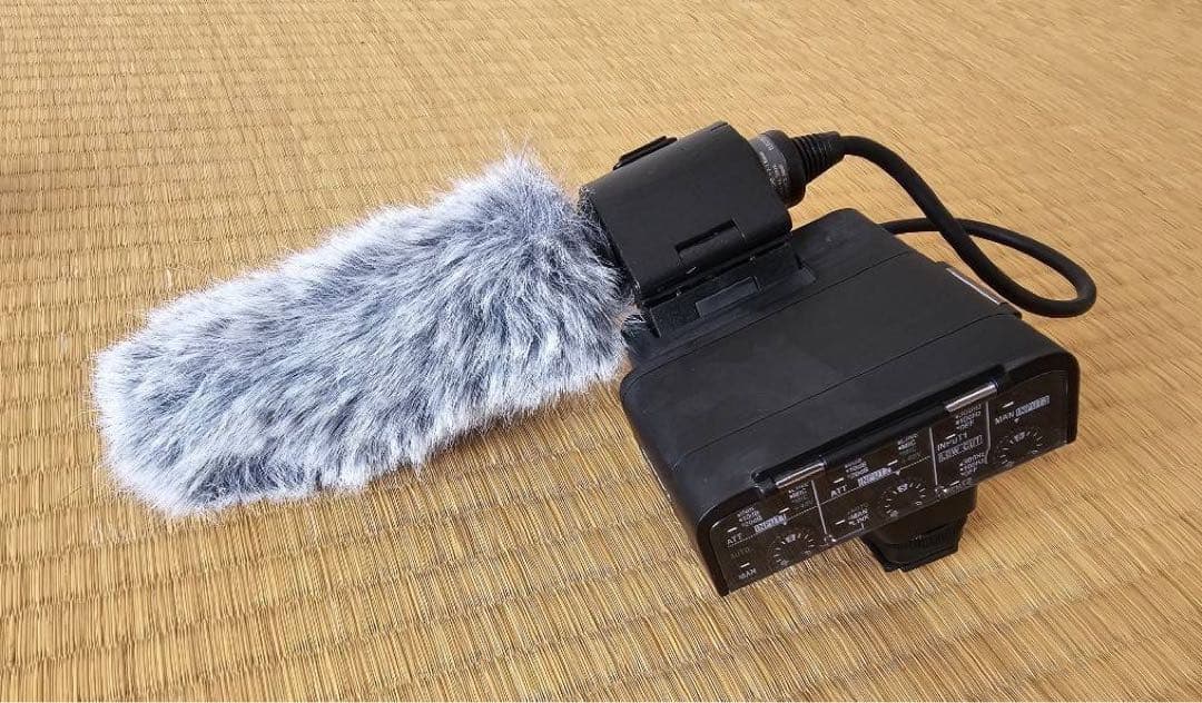 SONYカメラ用マイクXLRアダプターキットウインドスクリーン付属XLR-K3M