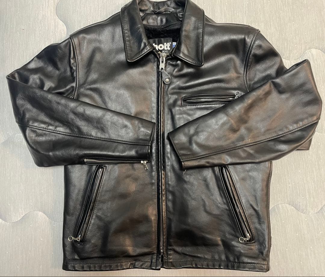 SCHOTT★ショット★643★シングルライダースジャケット★40★牛革★