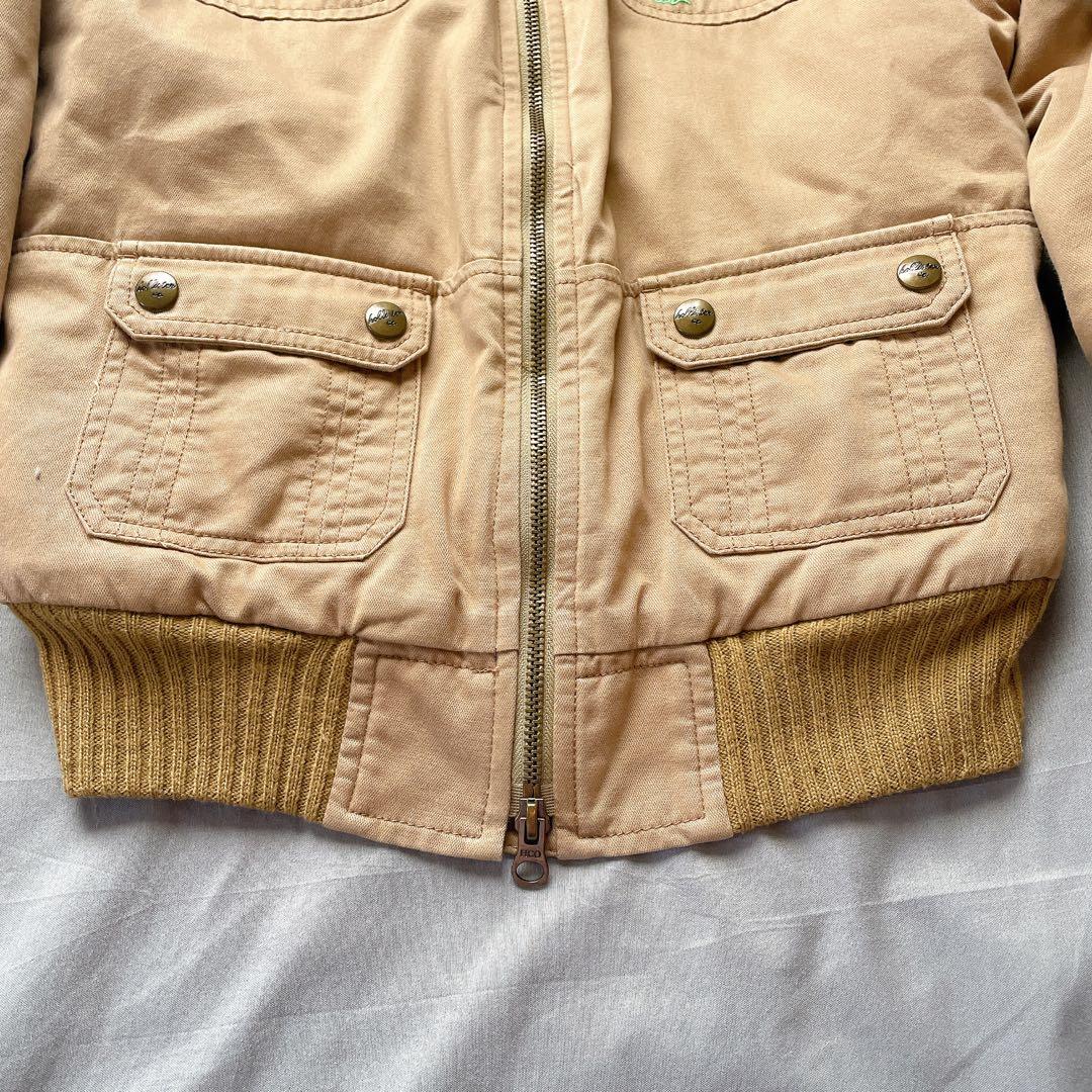 y2k ホリスター　グランジ ファー　短丈　ミリタリージャケット　平成ギャル