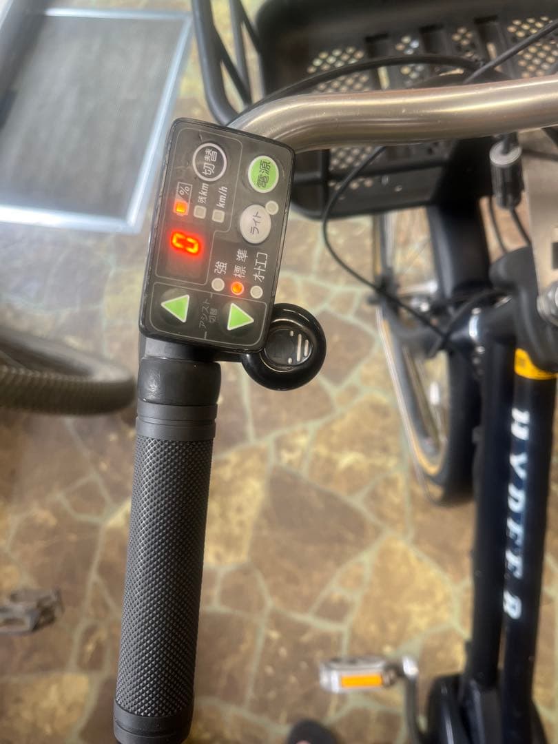 【横浜 引取限定】ブリヂストン HYDEE 前後バスケット付