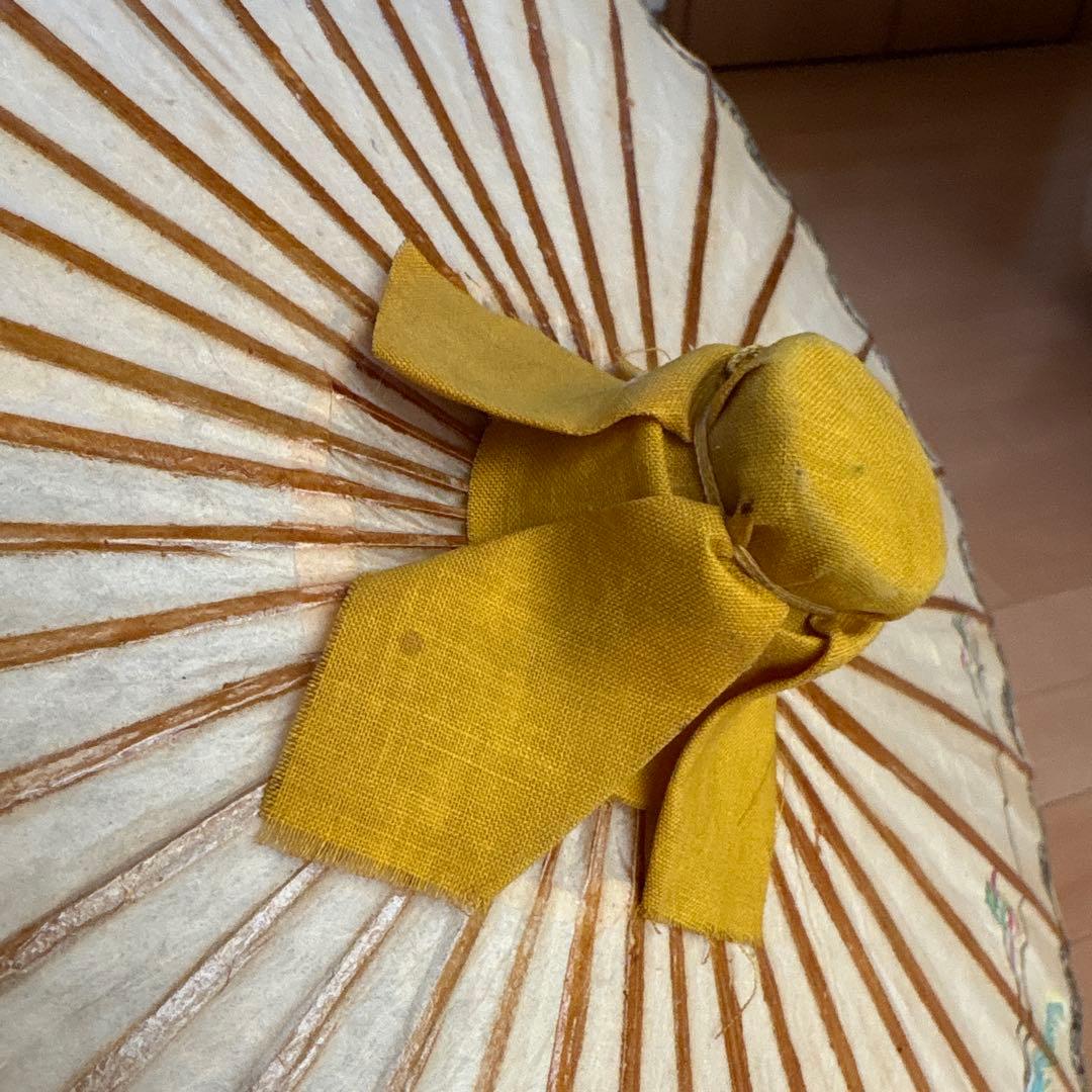 フランス　アンティーク　ヴィンテージ　傘　蛇目傘