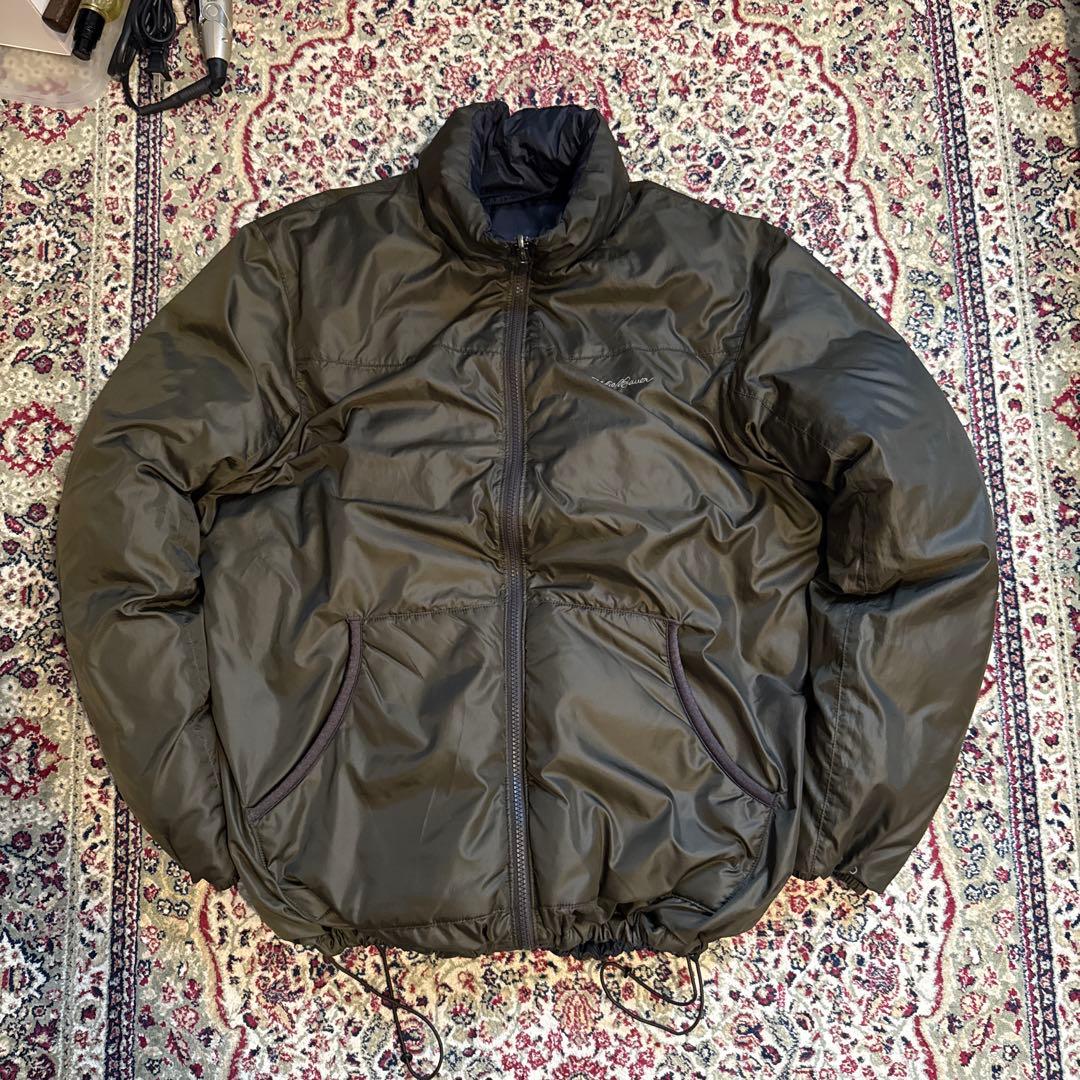 00s Eddie Bauer ダウン puffer jacket リバーシブル