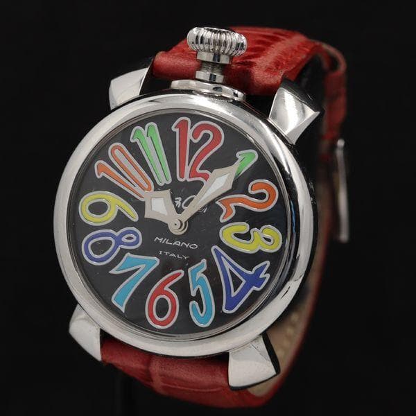 K*i様 【稼働】ガガミラノ マニュアーレ40 QZ 黒文字盤 5020 レディ