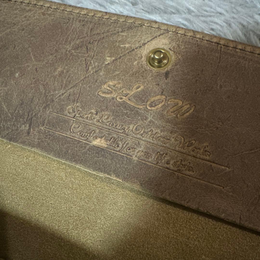 SLOW レザー 長財布 ブラウン　クーズー革　新品