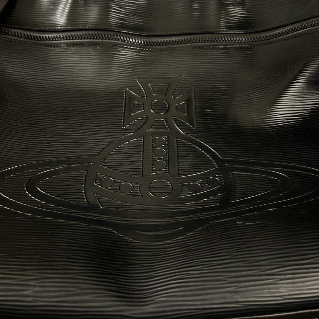 ヴィヴィアンウエストウッド　フロウ　トートバッグ　肩掛け可　A4可　オーブ　塩ビ