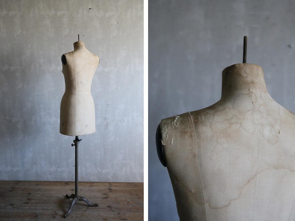 フランスアンティークSTOCKMANストックマン製トルソー/マネキン80-203