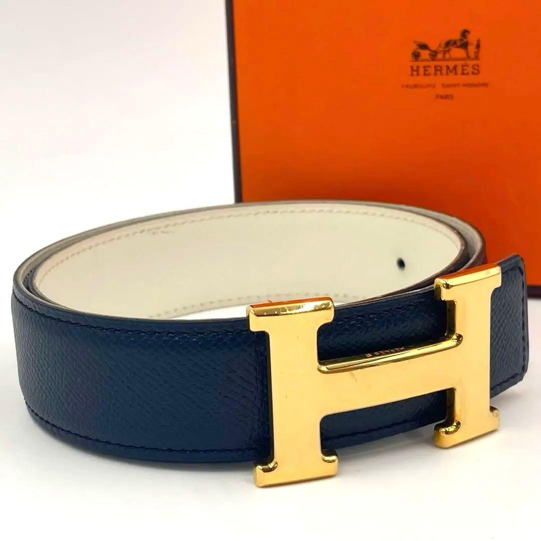 エルメスHERMES コンスタンス レザーベルトH字型バックル サイズ72箱付き