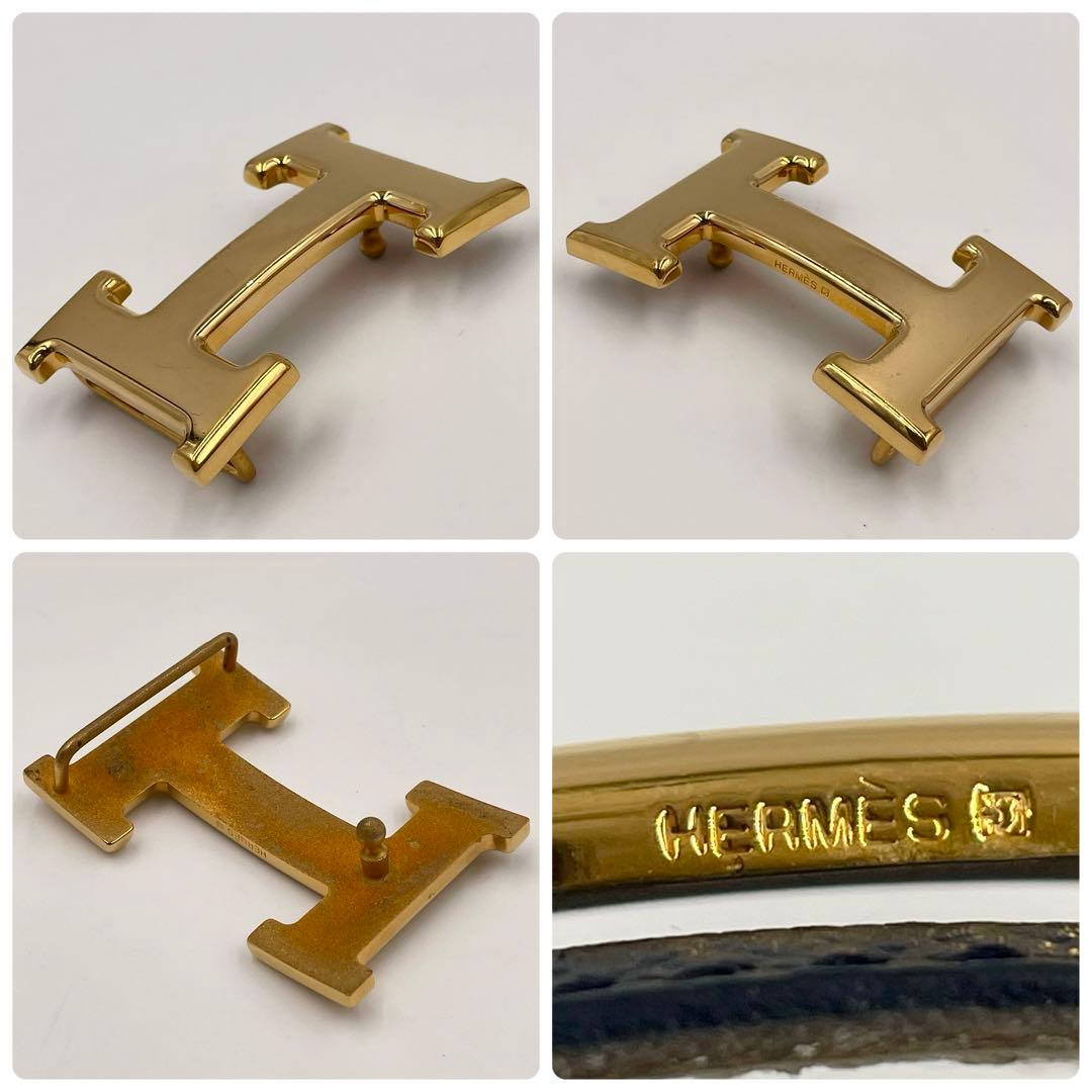 エルメスHERMES コンスタンス レザーベルトH字型バックル サイズ72箱付き