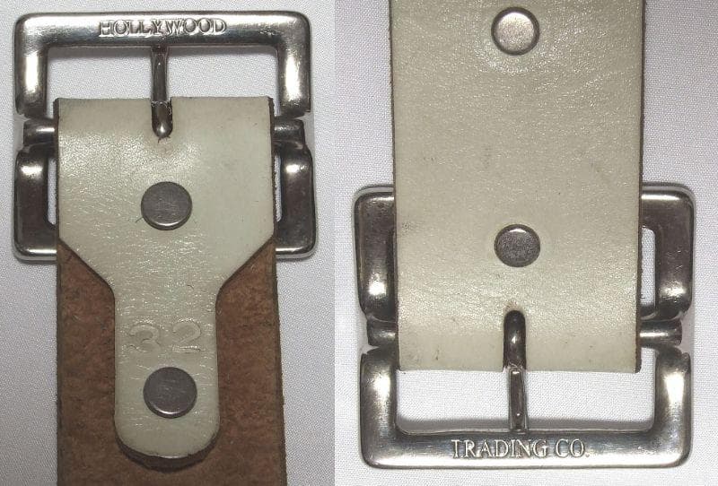 HTC ピラミッド・スタッズベルト【32】希少WHTレザーモデル！新同極美品