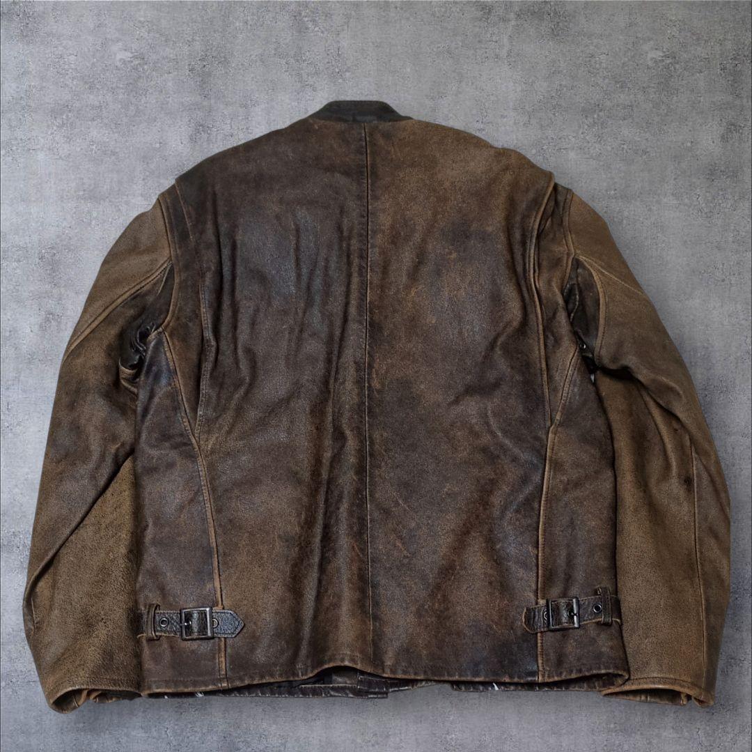 リューグーレザー ホースハイド シングルレザーライダース ライナー脱着可✨L