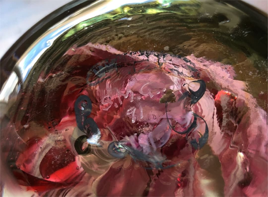 レア　イタリア製　作家　ヴィンテージ ヴェネツィアングラス　ペーパーウエイト