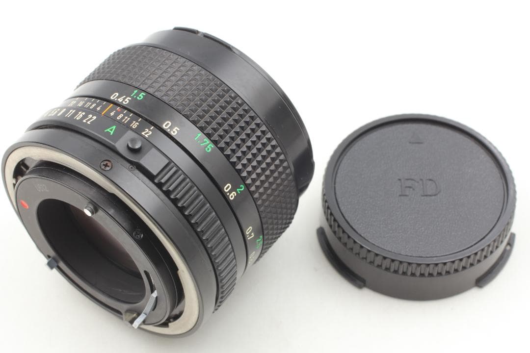 キャノンニューFD 50mm F/1.4 MF 標準レンズ フード付 l4351