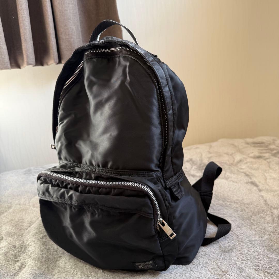 【日本製】PORTER TANKER バックパック 黒 コンパク 補修前提