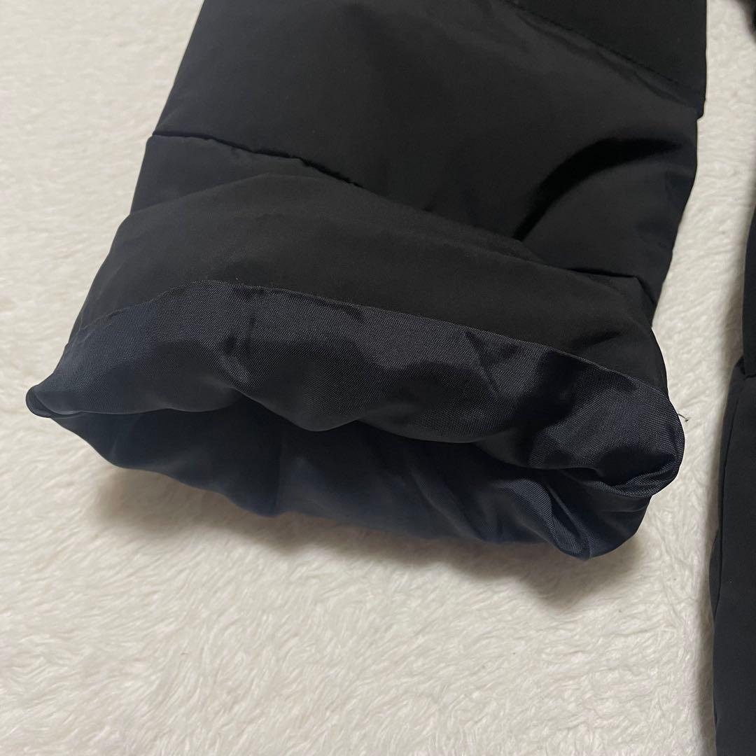 M'S GRACYエムズグレイシー グログランリボン付きダウンコート ブラック