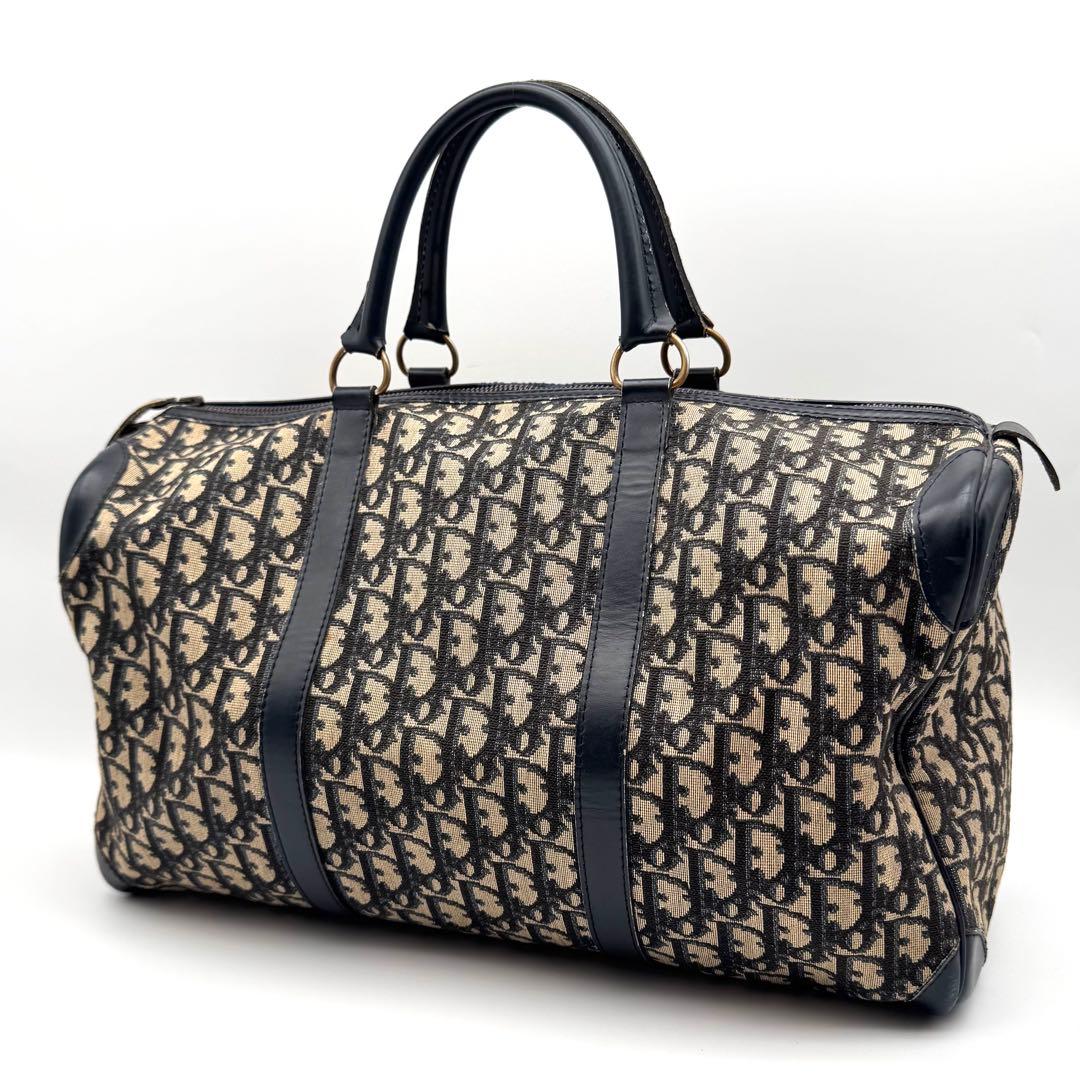 Christian Dior ディオール　トロッター　ボストンバッグ　キャンバス