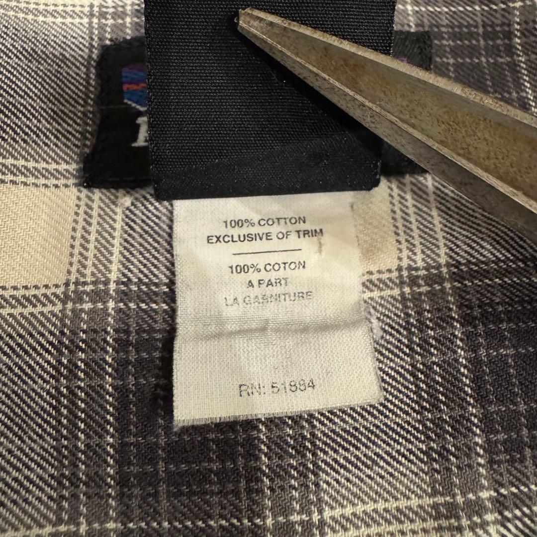 パタゴニア オンブレ シャドーチェック シャツ ポルトガル製　XL