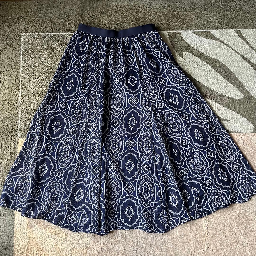 23区 オーナメントプリントギャザースカート　2024
