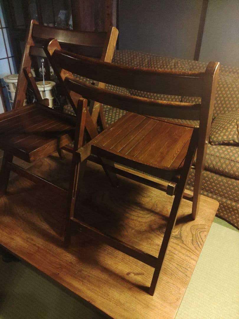 希少　フォールディングチェア　折りたたみ　レトロ　ヴィンテージ　アンティーク