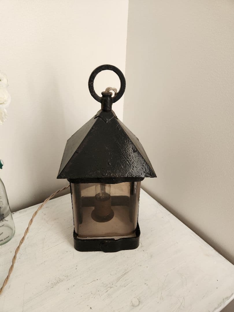 イギリスアンティーク　ランタン　ランプ　ガーデンランプ　ライト