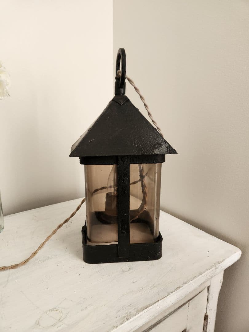 イギリスアンティーク　ランタン　ランプ　ガーデンランプ　ライト