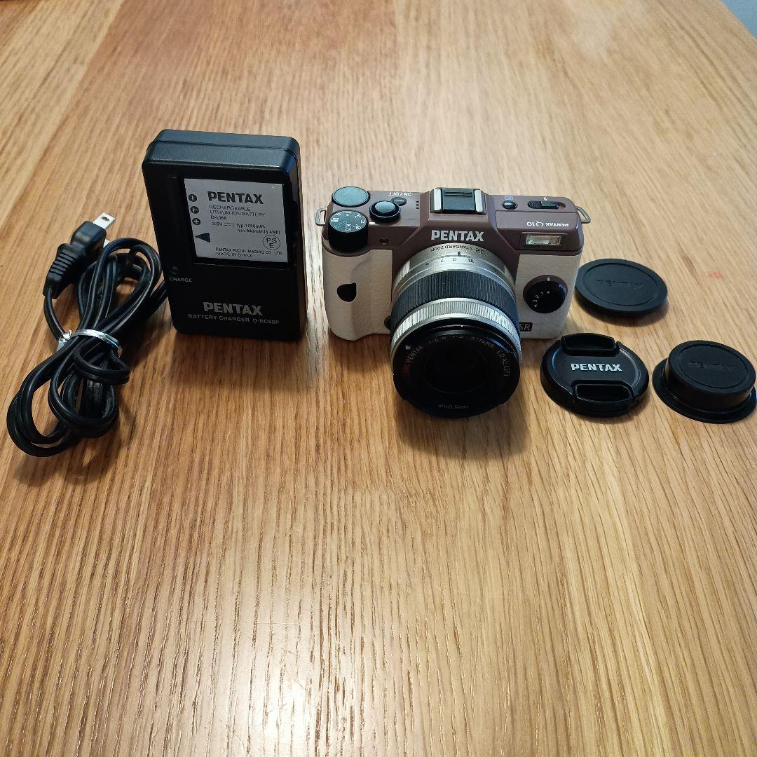 PENTAX Q10 5-15mm ホワイト/ブラウン ミラーレス一眼