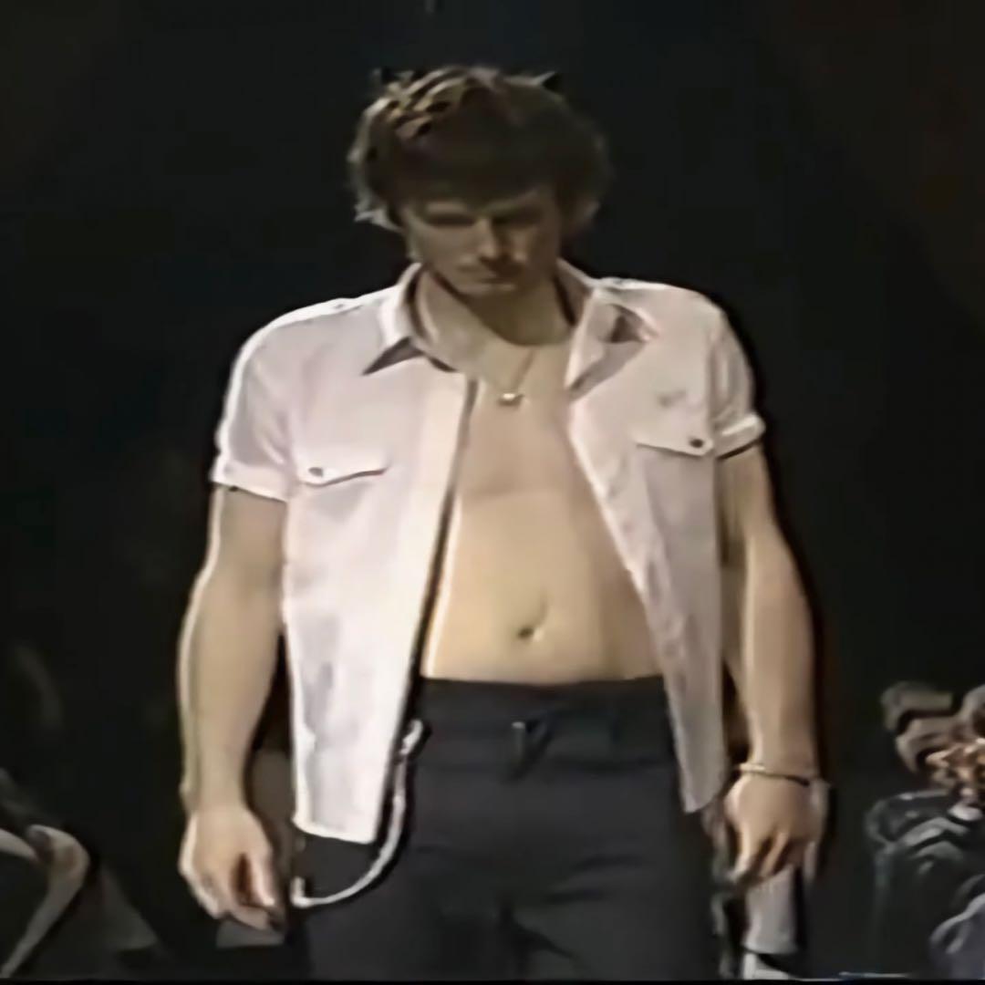 NUMBER (N)INE 01SS シャツ スカル刺繍 タイム期 00s