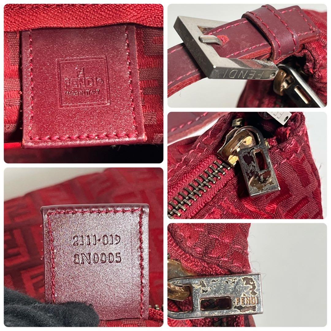 【極美品✨】フェンディ アクセサリーポーチ ハンドバッグ ズッカ柄 キャンバス