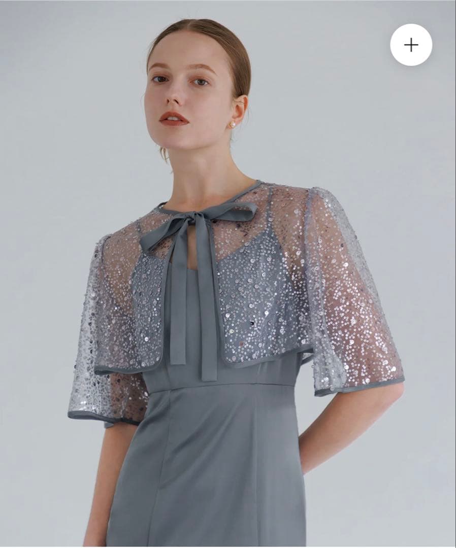 新作）LEJA スパンコールビジューボレロマーメイドドレス　Sサイズ