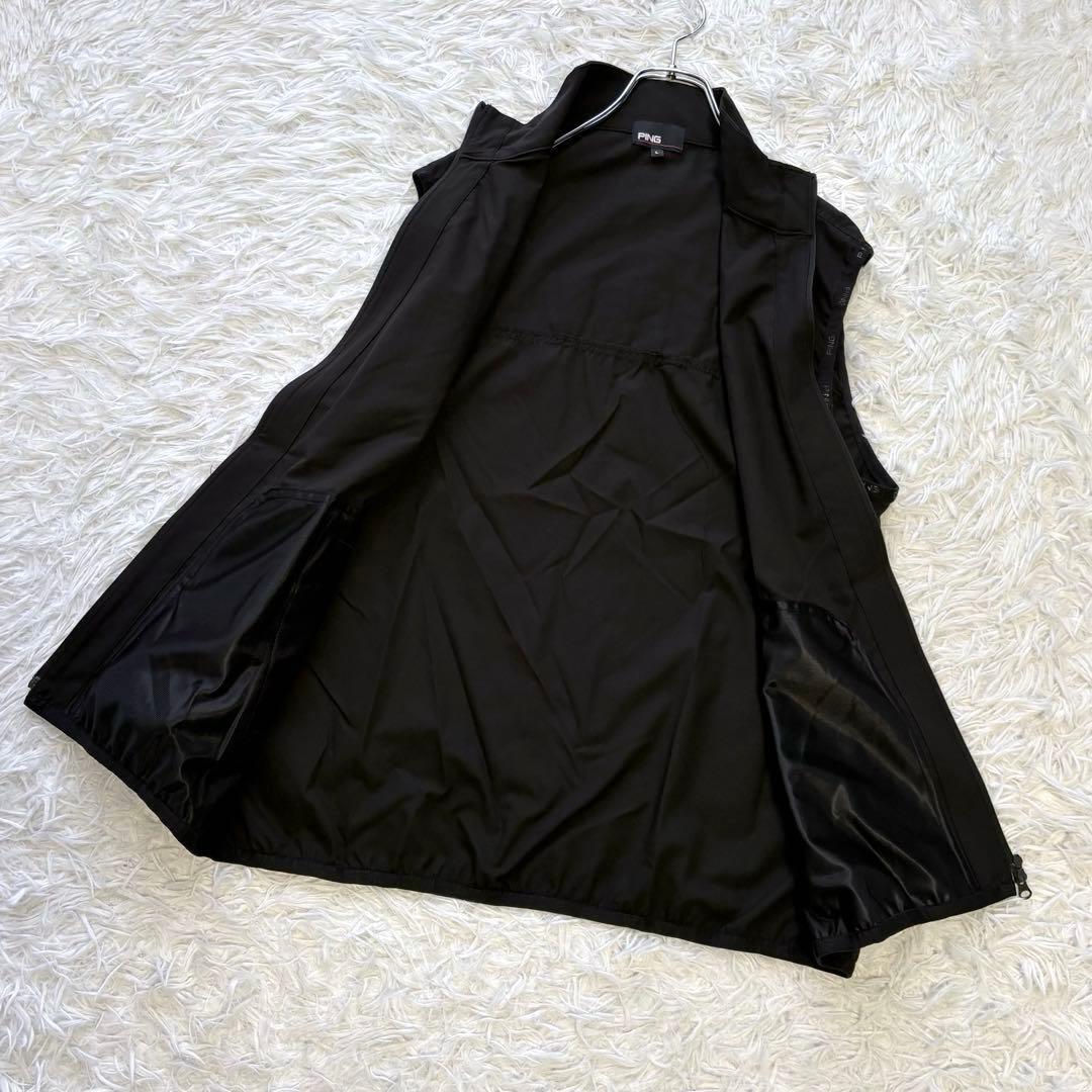 3way✨ PING リップストップツインブルゾン レイヤード ブラック L