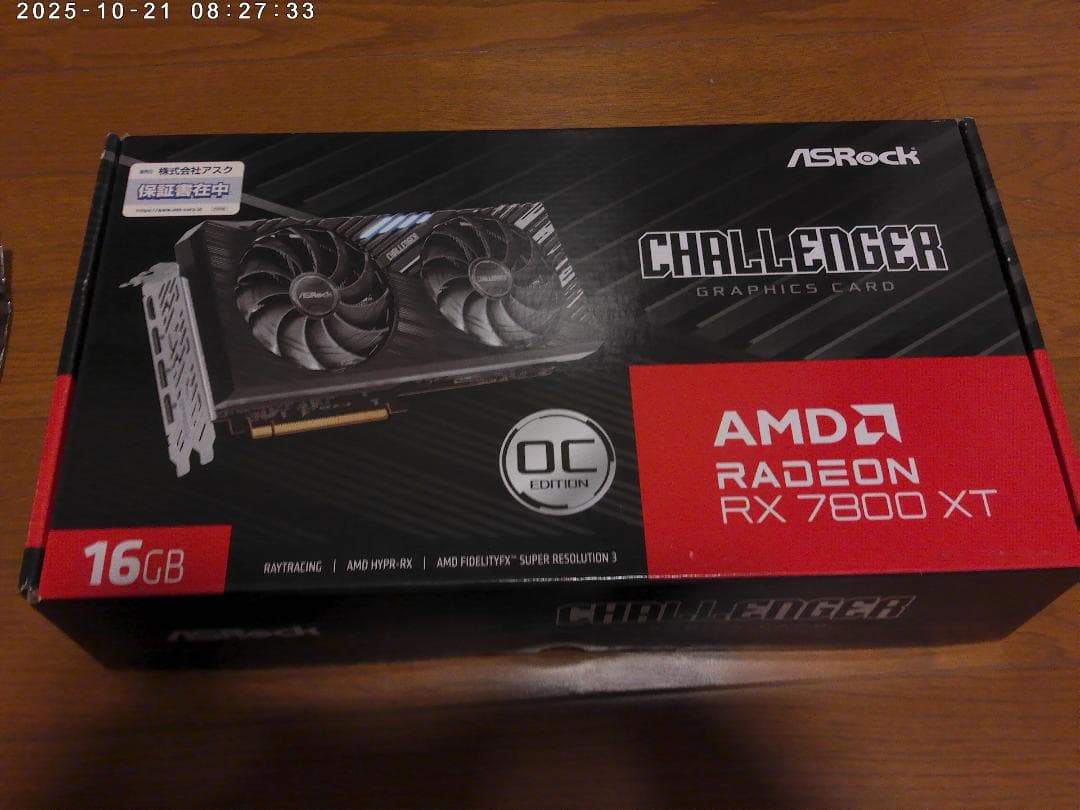 RX 7800 XT Challenger 16GB OC　訳アリ品
