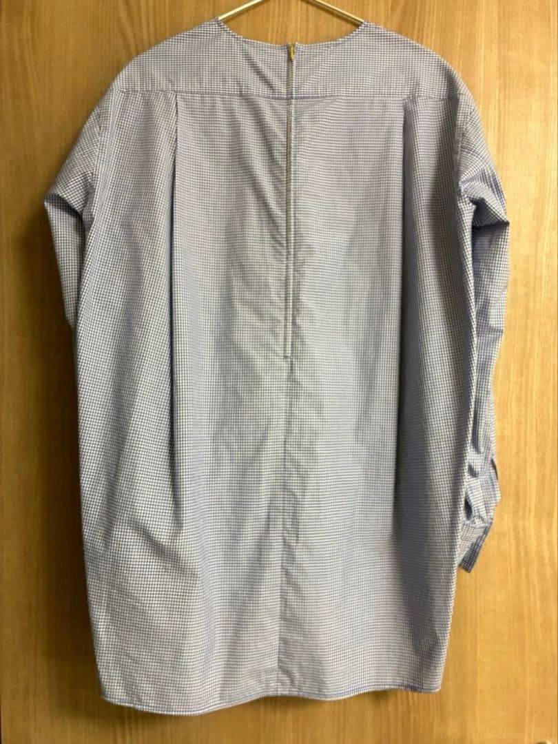 blamink ギンガムチェッククルーネックブラウス