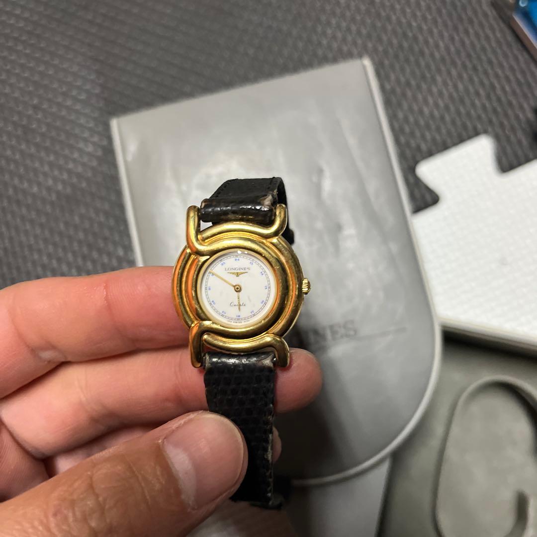 LONGINES ゴールド ブラック 腕時計　９日まで出品