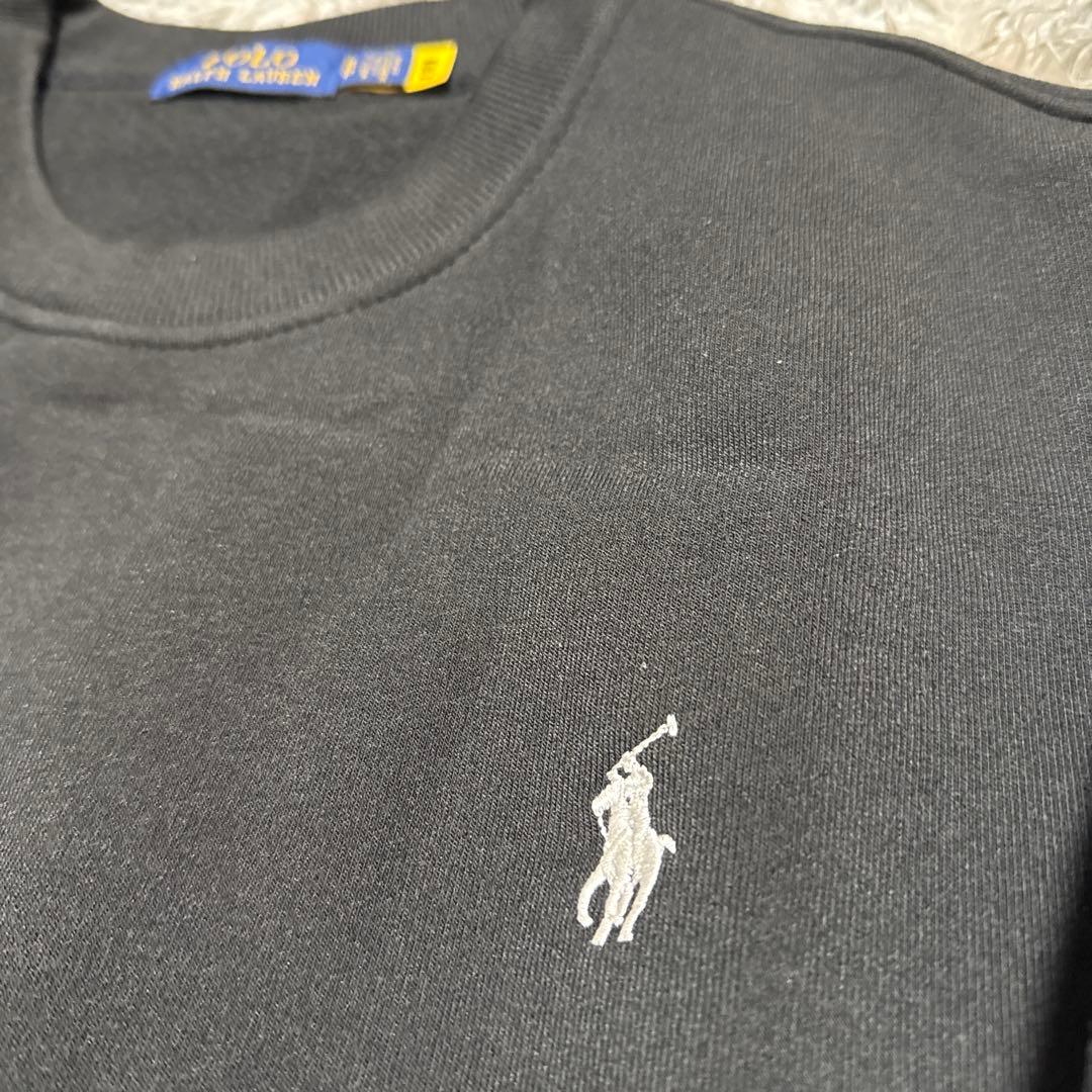 ポロ　ラルフローレン　ブラック　トレーナー メンズ