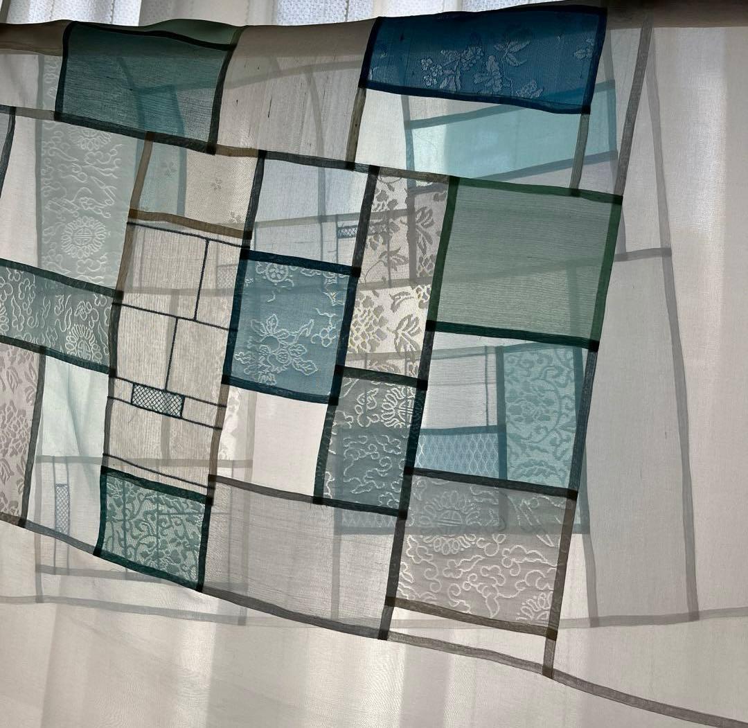 薄絹のタペストリー・空　韓国ポジャギ　ハンドメイド