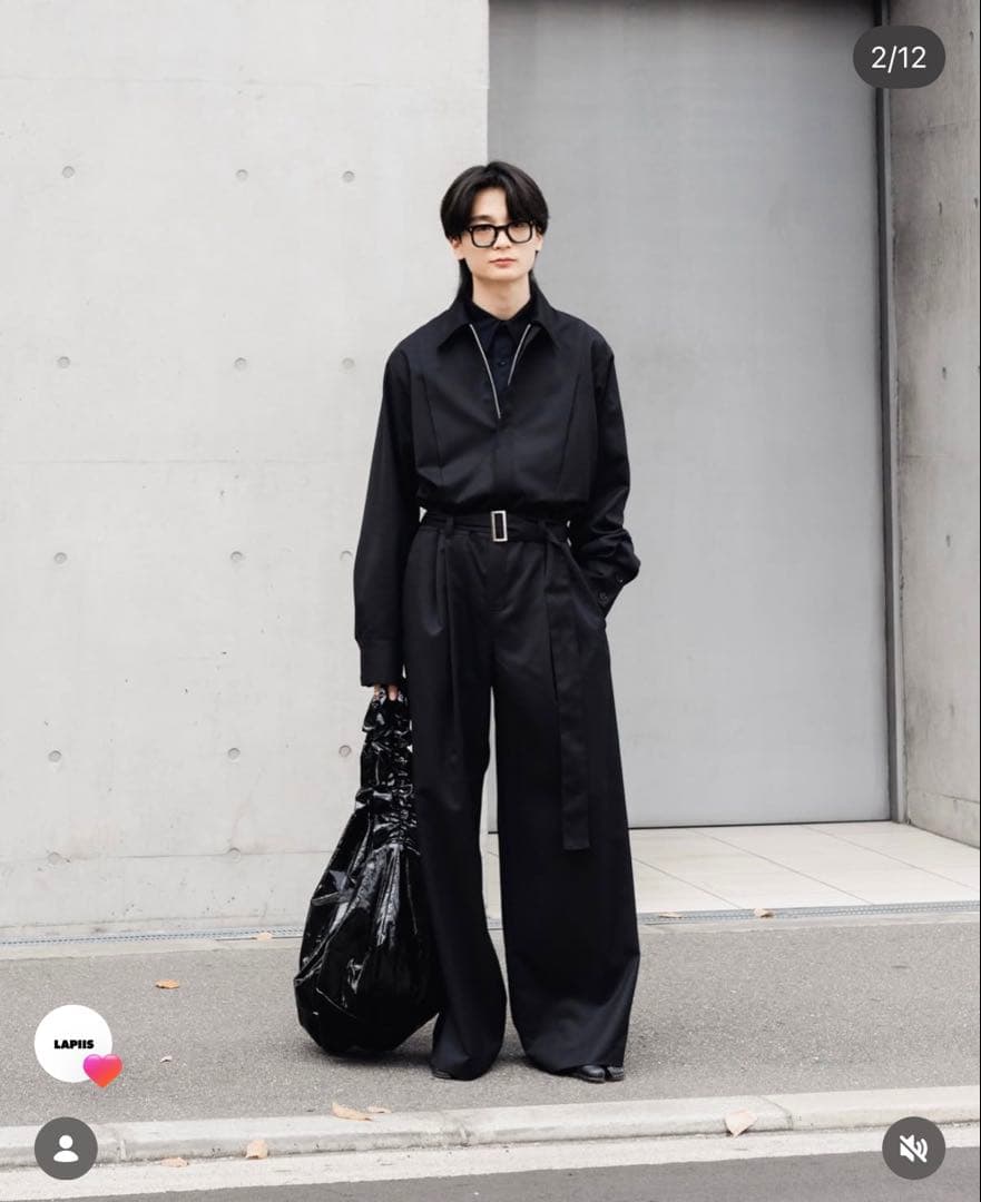 LAPIIS ツナギ　ブラック