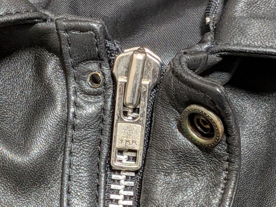 ヴィンテージ レザージャケット G-1・A−2系 黒 襟ボア ブルゾン 羊革 L